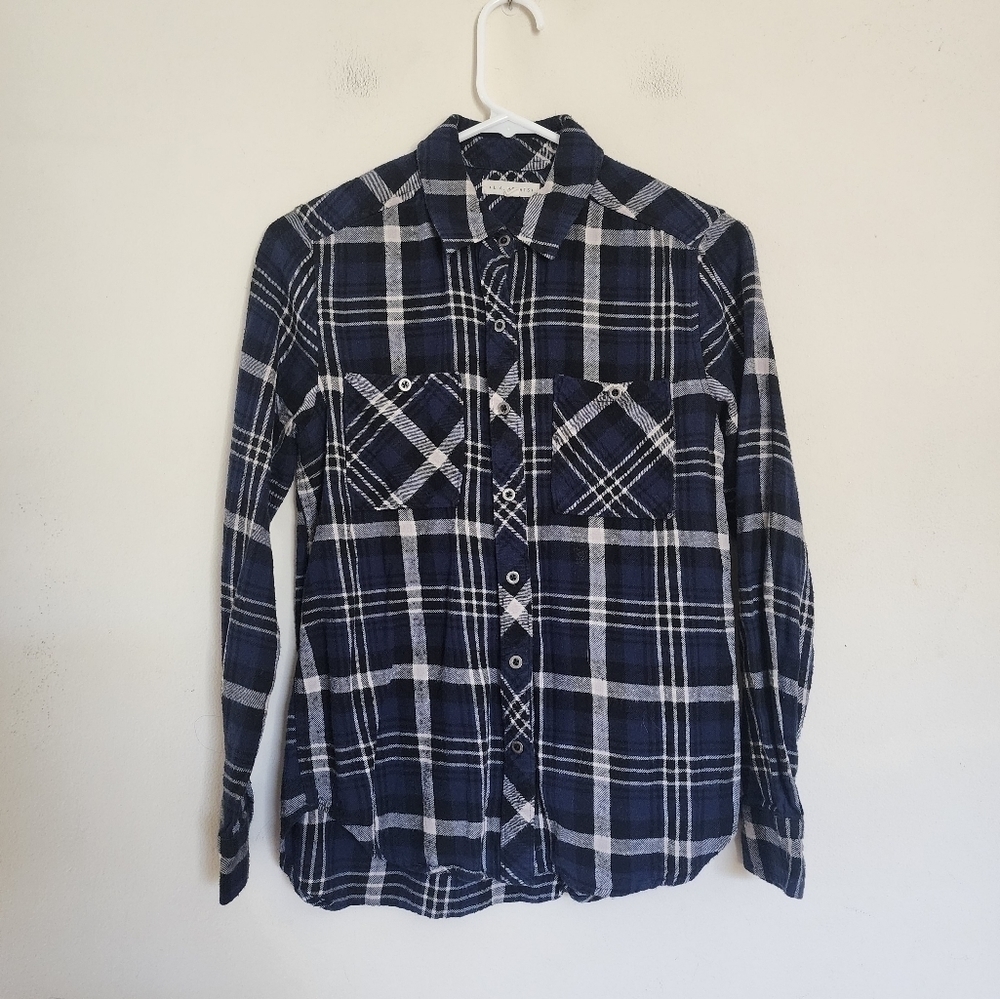 LA Hearts Blue Flannel size XS